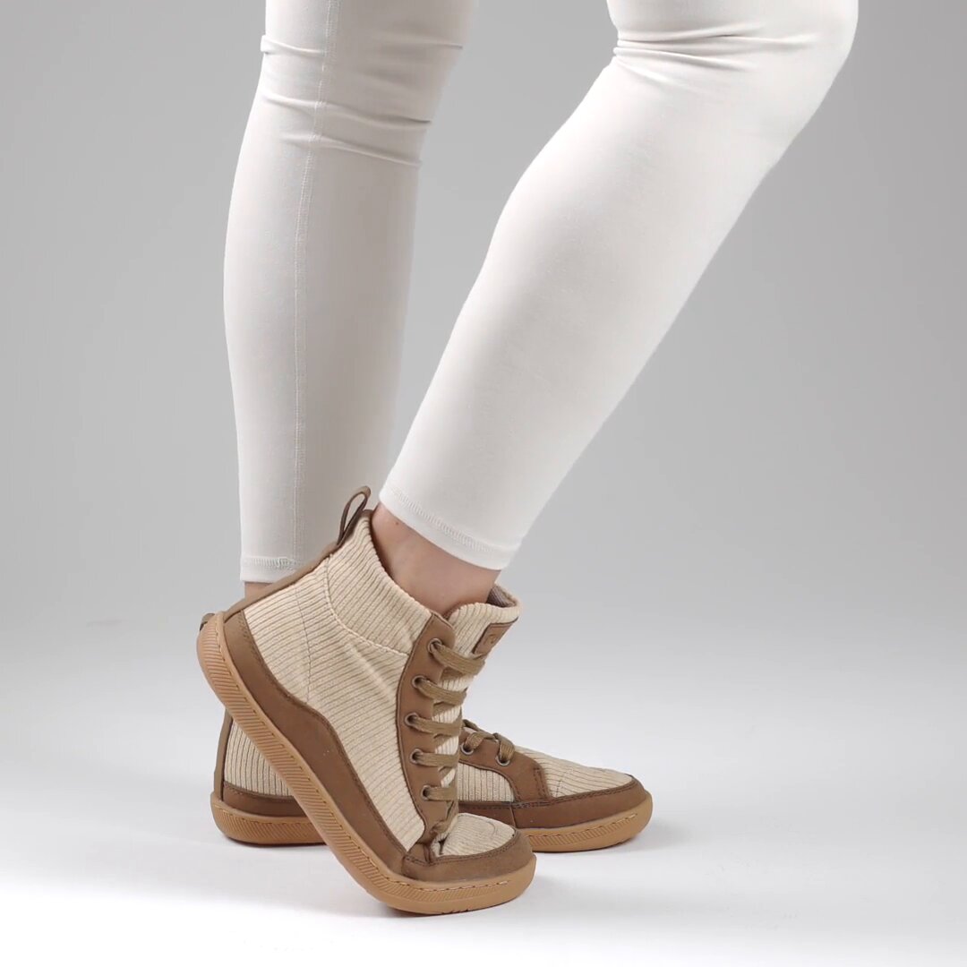 Rutsu Original Barefoot Sneakers High Corduroy