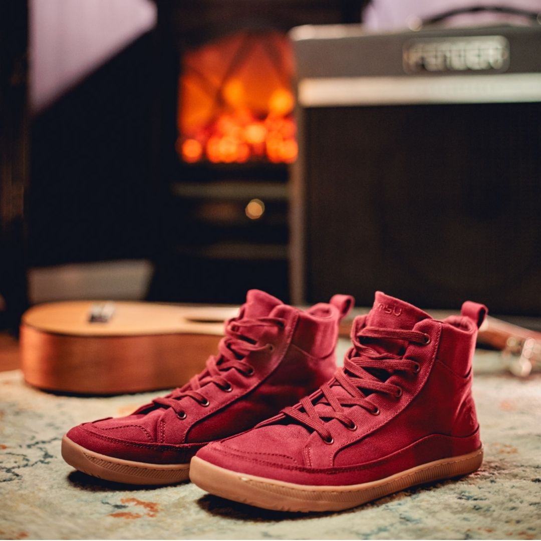 Rutsu Original Barefoot Sneakers High Malbec