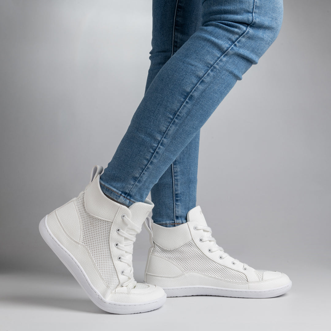 Rutsu Breeze Barefoot Sneakers High White
