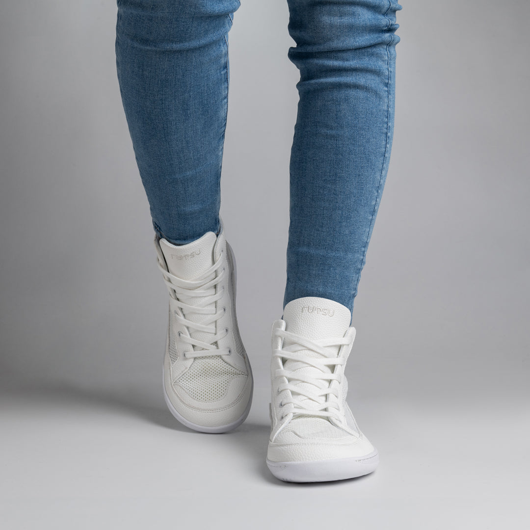 Rutsu Breeze Barefoot Sneakers High White