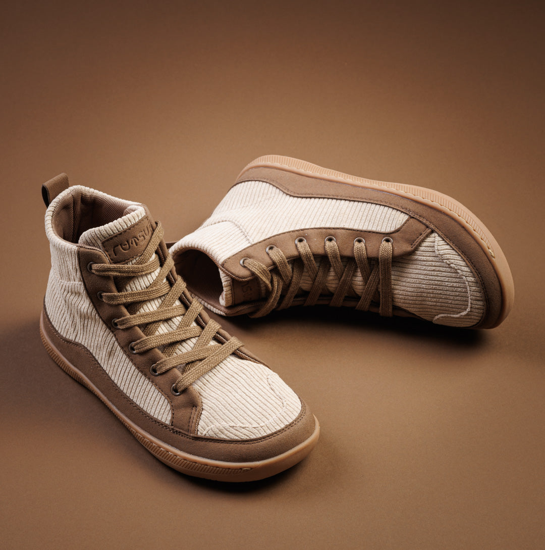 Rutsu Original Barefoot Sneakers High Corduroy