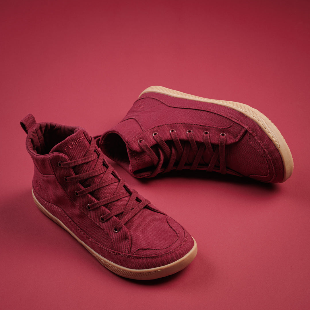 Rutsu Original Barefoot Sneakers High Malbec