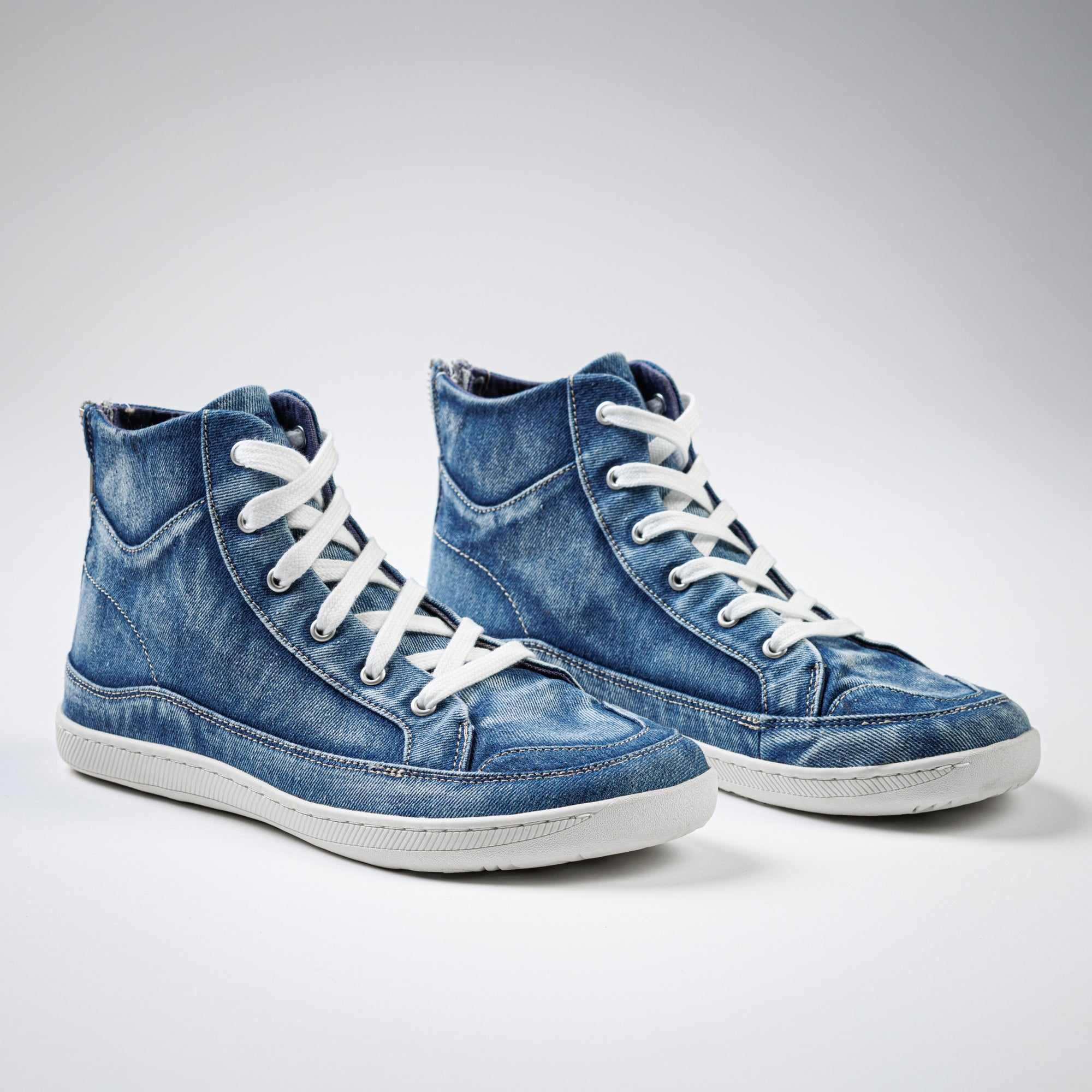 Rutsu Original Barefoot Sneakers High Denim (Back Zip)
