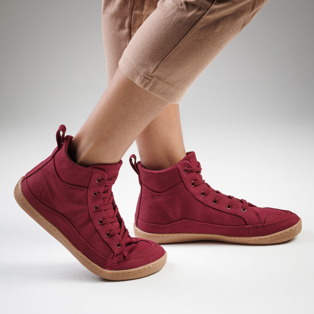 Rutsu Original Barefoot Sneakers High Malbec