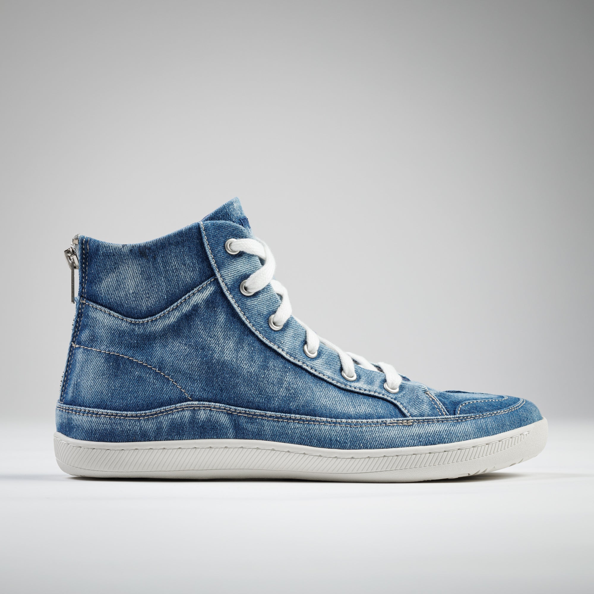 Rutsu Original Barefoot Sneakers High Denim (Back Zip)