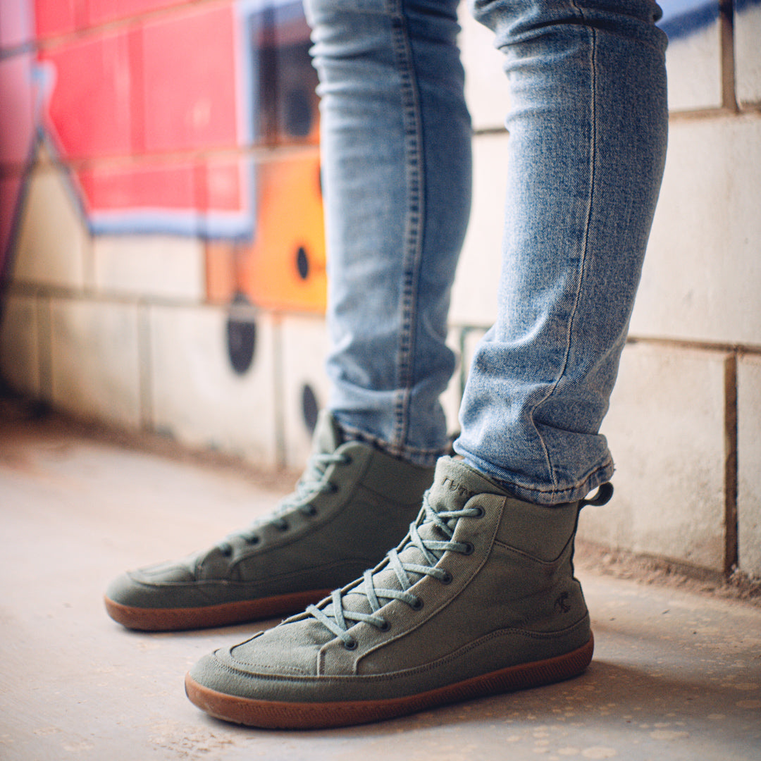 Rutsu Original Barefoot Sneakers High Green