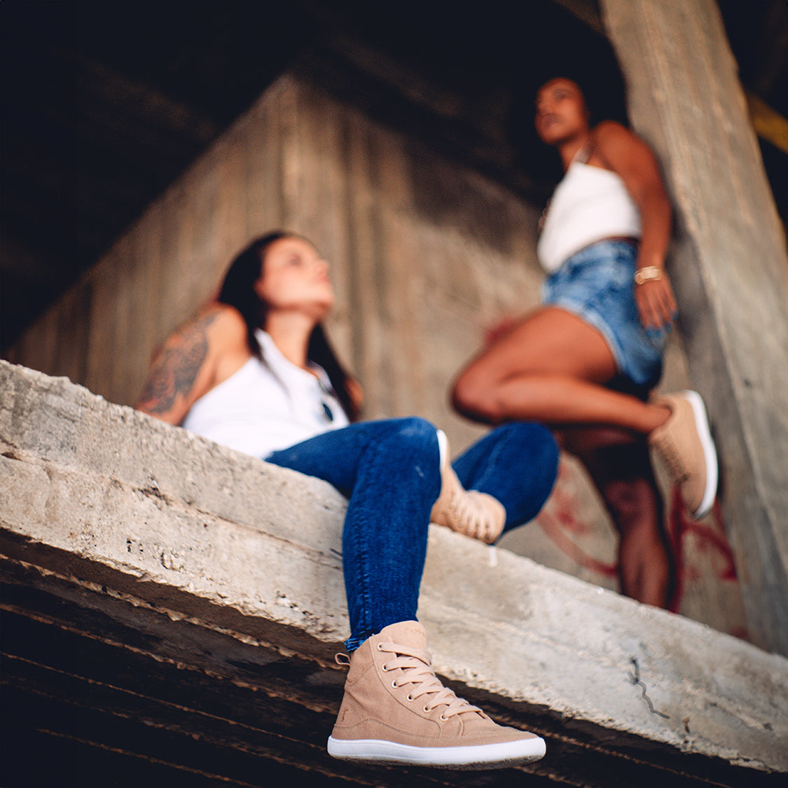 Rutsu Original Barefoot Sneakers High Camel