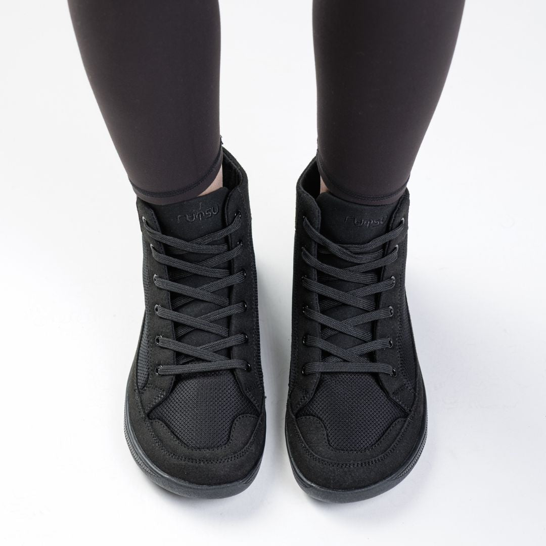 Rutsu Shift Barefoot Work Shoe | High Black – Rutsu Barefoot