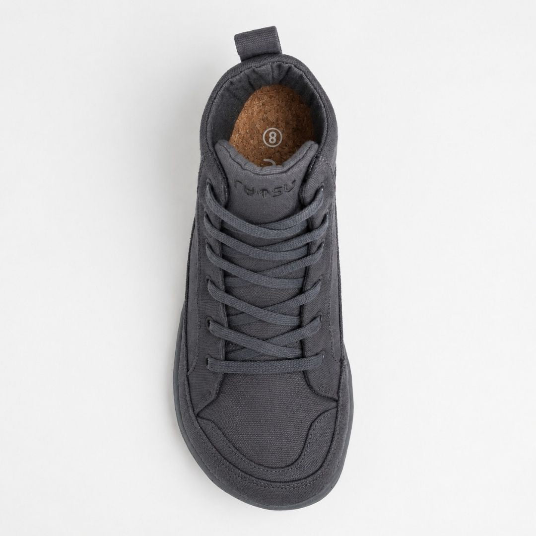 Rutsu Original Barefoot Sneakers High Charcoal
