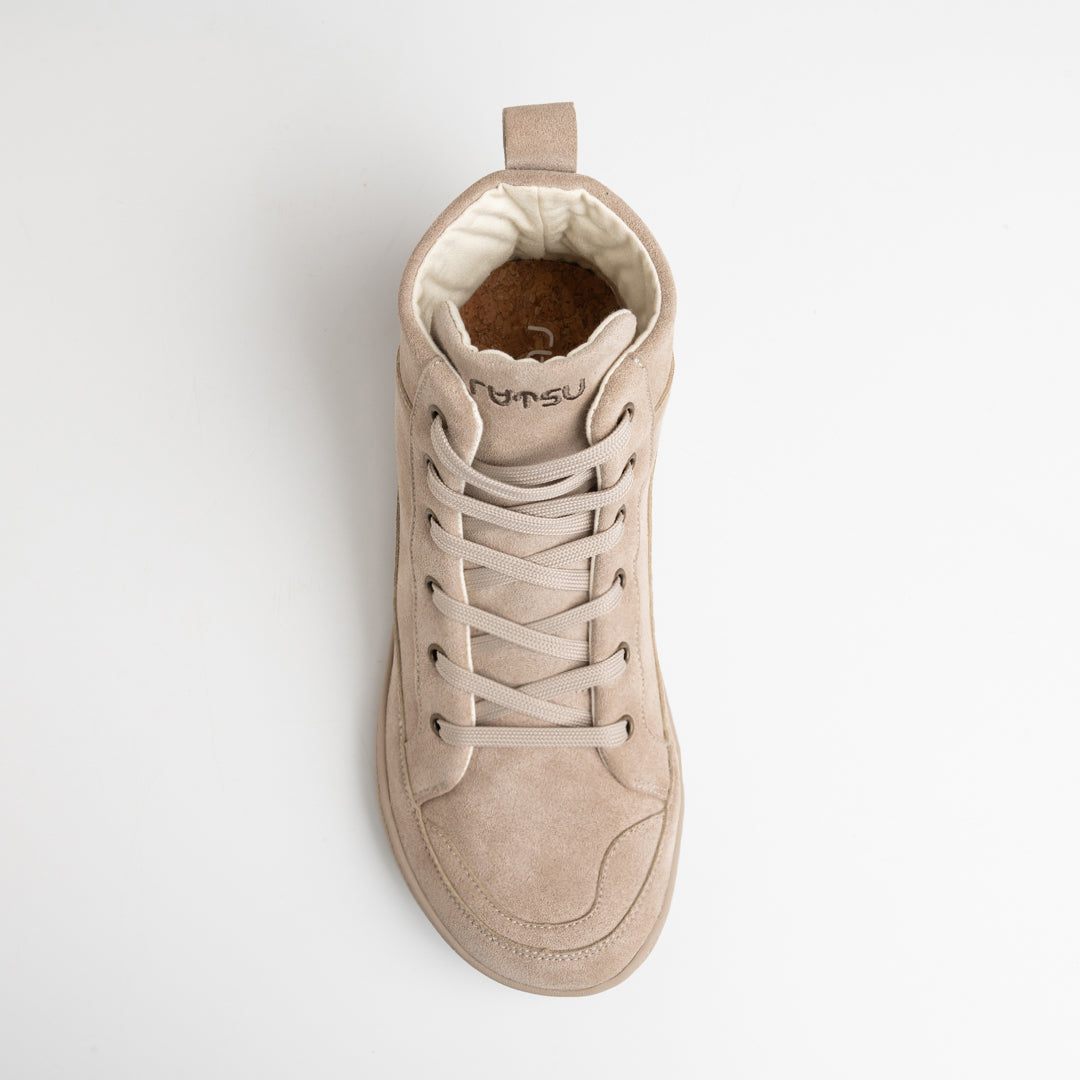 Rutsu Earth Fusion Leather | High Top Sand – Rutsu Barefoot