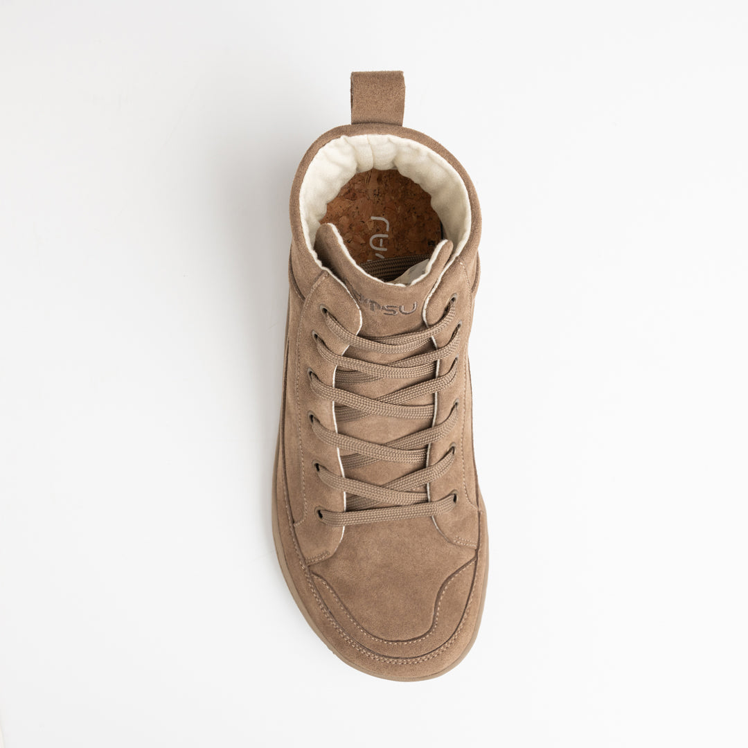 Rutsu Earth Fusion Leather | High Top Brown – Rutsu Barefoot