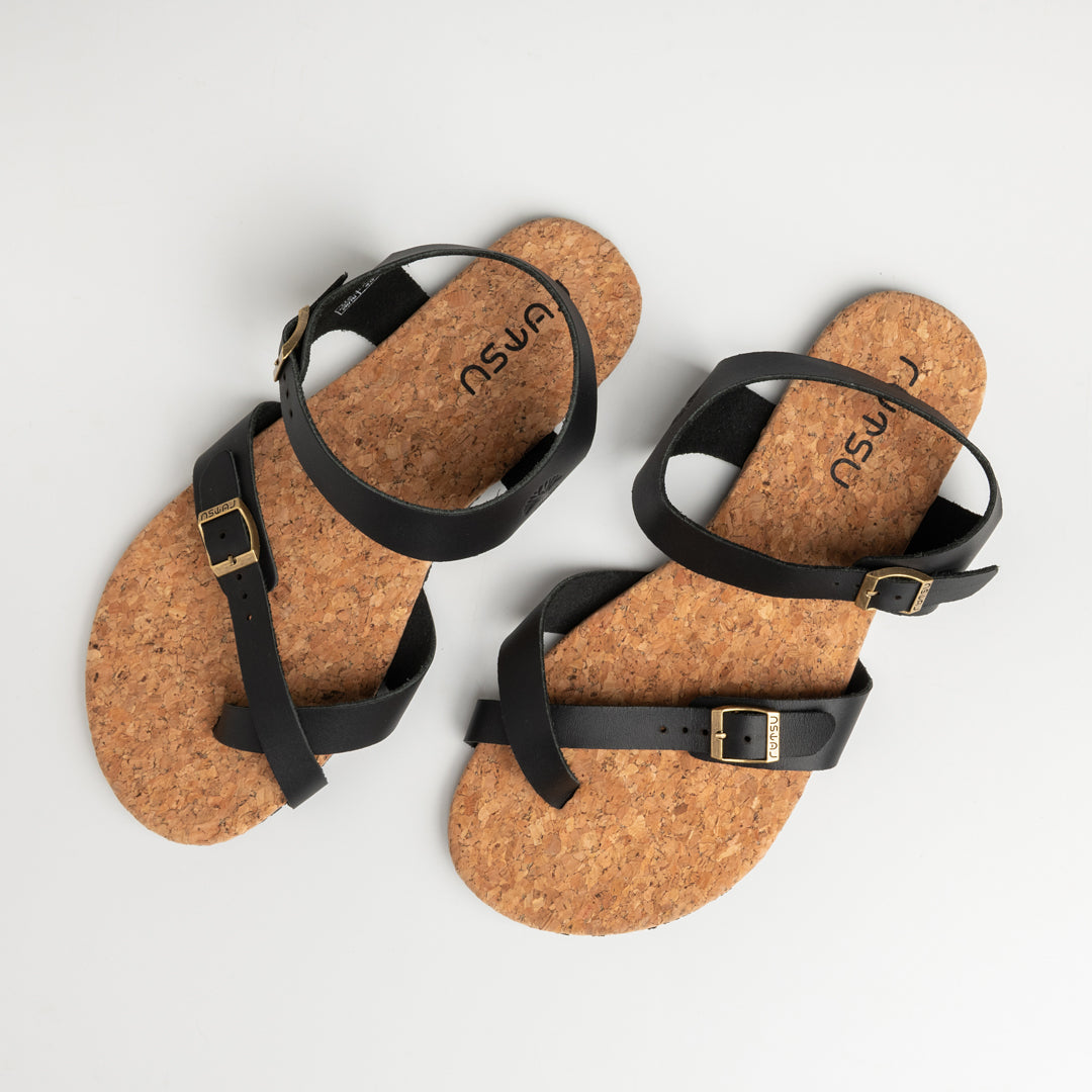 未使用　FOOTWORKS Sandals Smooth Leather FOOTWORKS - FOOTWORKSフットワークス New Sandals with Velcro Straps