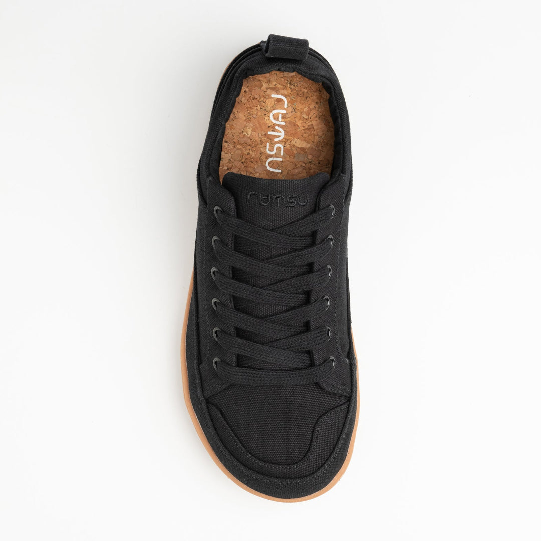 Rutsu Original Barefoot Sneakers Low Black &amp; Gum