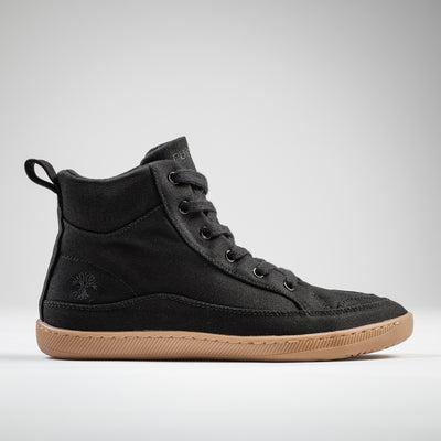 Rutsu Original Barefoot Sneakers High Black & Gum